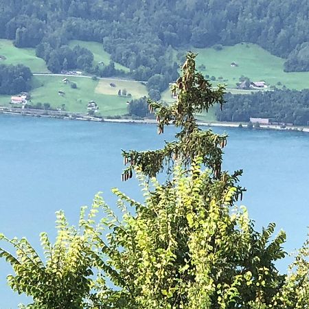 Wohnung Mit See Und Bergsicht Im Vier Sterne Hotel Beatenberg Exteriör bild