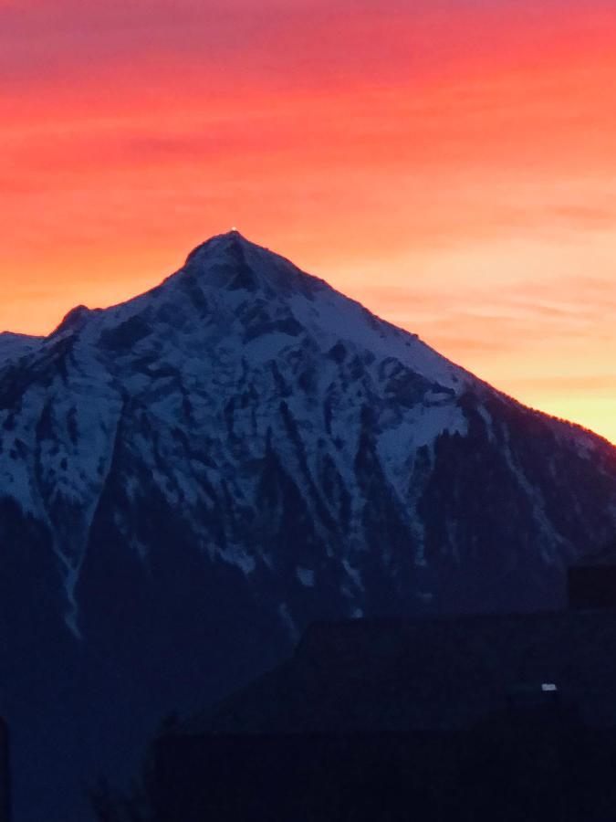 Wohnung Mit See Und Bergsicht Im Vier Sterne Hotel Beatenberg Exteriör bild