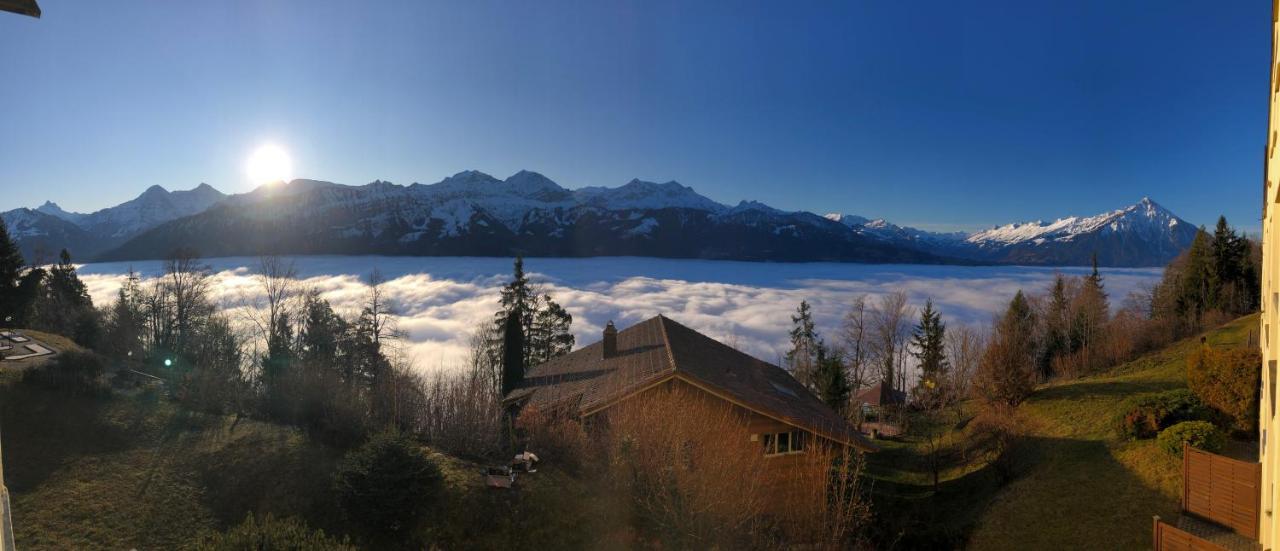 Wohnung Mit See Und Bergsicht Im Vier Sterne Hotel Beatenberg Exteriör bild