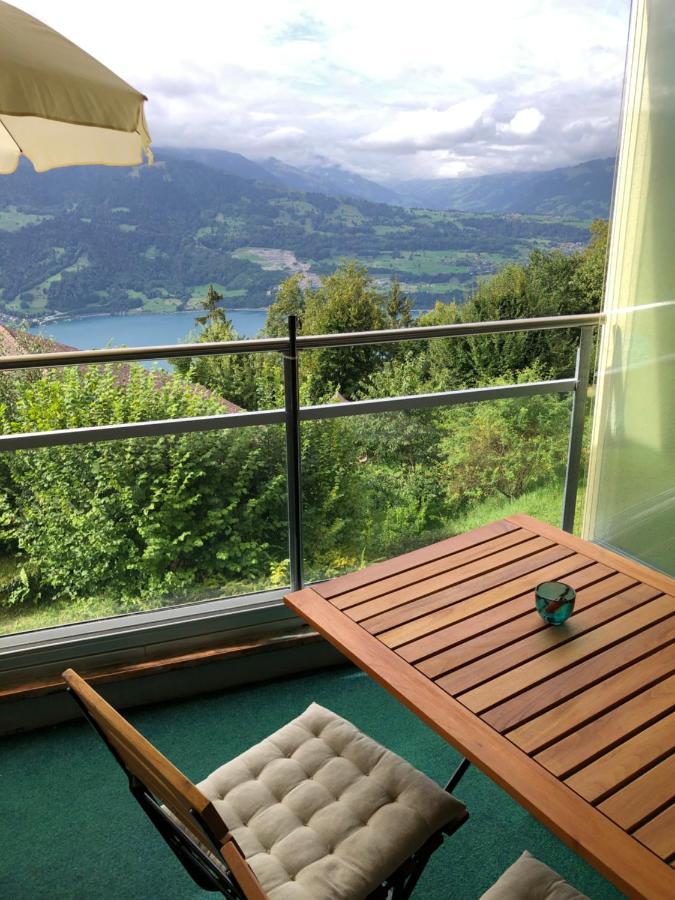 Wohnung Mit See Und Bergsicht Im Vier Sterne Hotel Beatenberg Exteriör bild